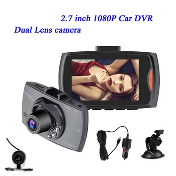 Dash Cam Recorder G30  Full HD 1080P Signal  Dual Lens 2.7 Night Vision G-Sensor Loop Recording DVR Camcorder Car Black-box