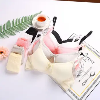 

Summer Seamless Female Small Chest Bra Set Sexy Bra Set Push Up Underwear Bra And Briefs For Women Y6