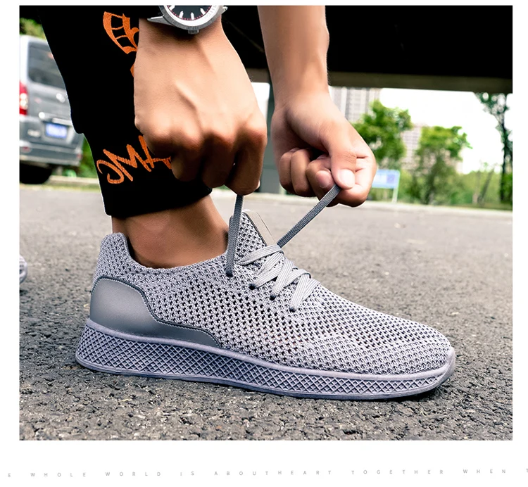 5 Mode red black Confortable Mâle red Unn k17 Tricoté Large k18 k18 k17 black Taille Mouche Lacets Automne 7 Chaussures 10 Respirant Décontractées Hommes À gray k18 gray K17 aRRwdq