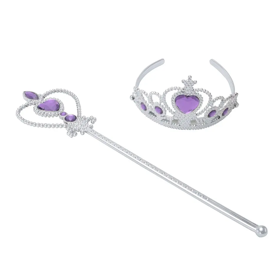 Purple-Silver Crown-Magic Wand