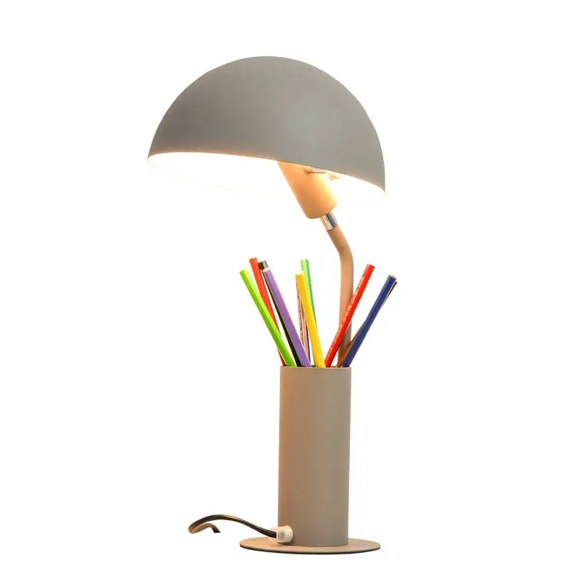 Цветная настольная лампа Abajur Luminaria de Mesa Lampara LED Escritorio ручка контейнер для чтения