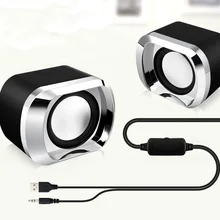 Проводные Двойные стерео колонки для ноутбука с USB питанием от басов меньше искажений новое поступление