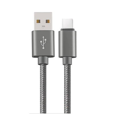 Кабель usb type-C для MacBook 12/Google ChromeBook Pixel()/Oneplus 3 3T/Meizu Pro 6 5/для планшета Xiao mi x 5S mi Pad 2 - Цвет: Gray