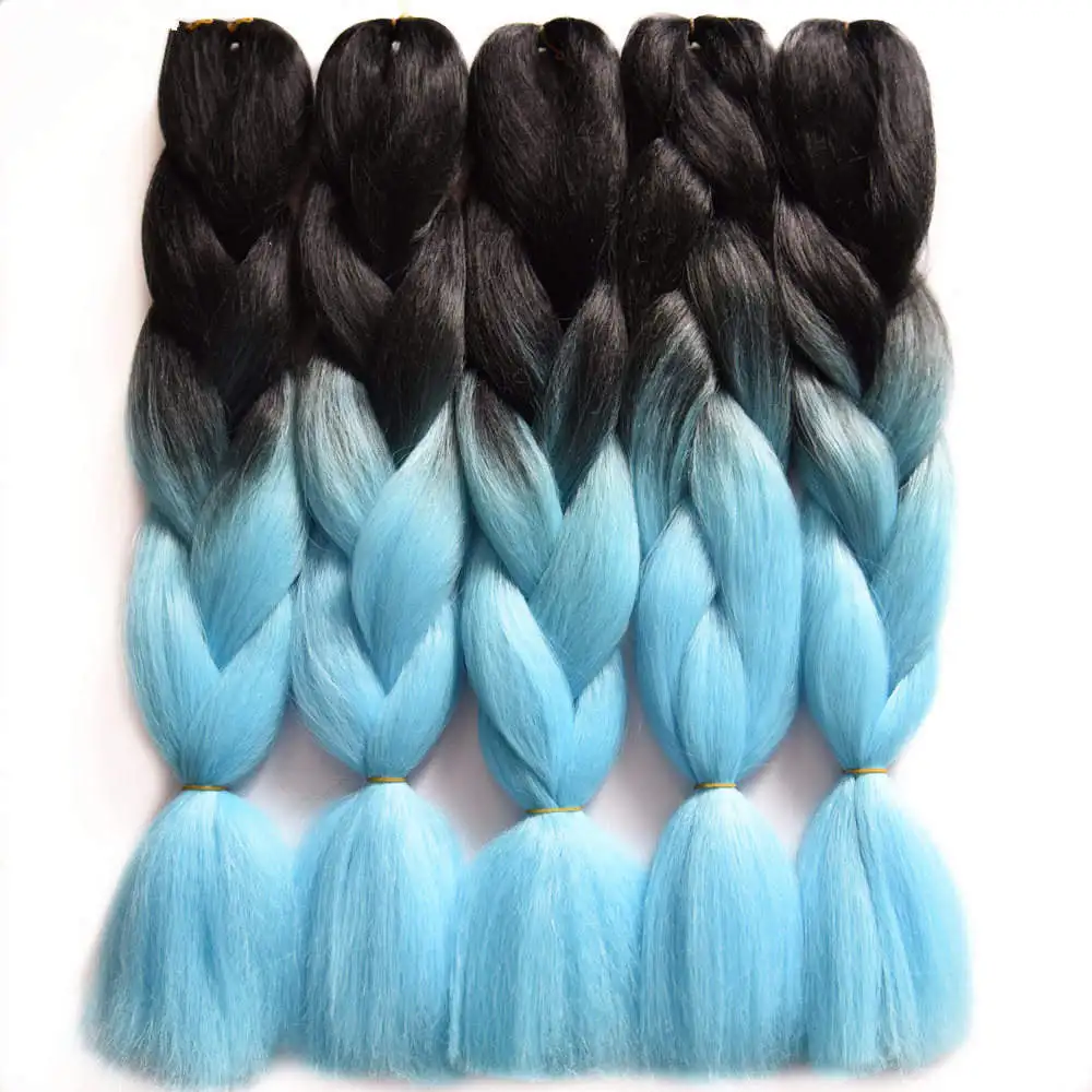 blue braiding hair_