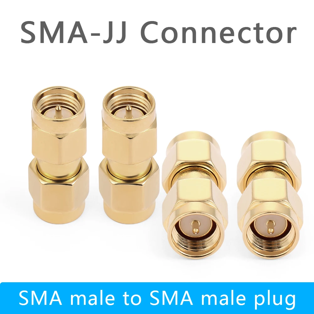 

SMA-JJ Male To Male Plug RF Connector Coupler Straight Coaxial Adapter RF Coaxial Male To Male SMA-JJ Plug High Quality