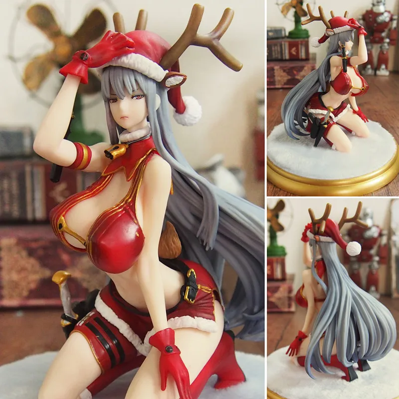 

Anime Senjou No Valkyria Selvaria Bles Christmas Ver PVC Action Figure Collectible Model doll toy 15cm
