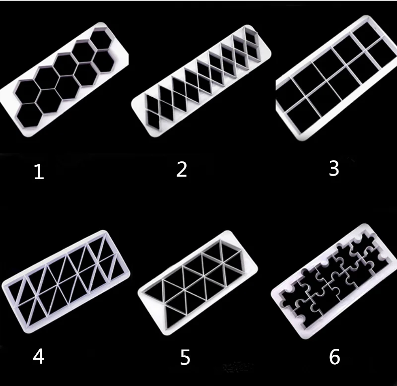 3 шт геометрические помадные формочки для печенья формы для торта помадки инструменты для украшения тортов из мастики выпечки