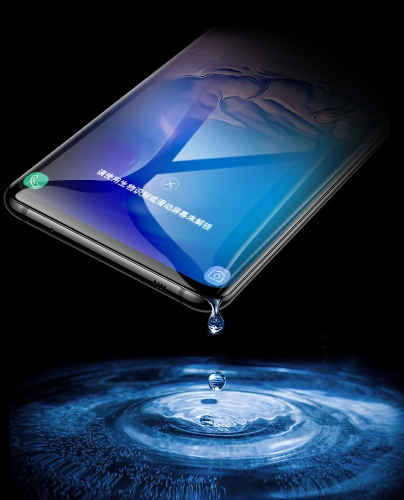 Suntaiho Nano UV жидкое закаленное стекло с полным клеем для samsung Galaxy S10 Plus S9 plus чехол, Защитное стекло для экрана Note9