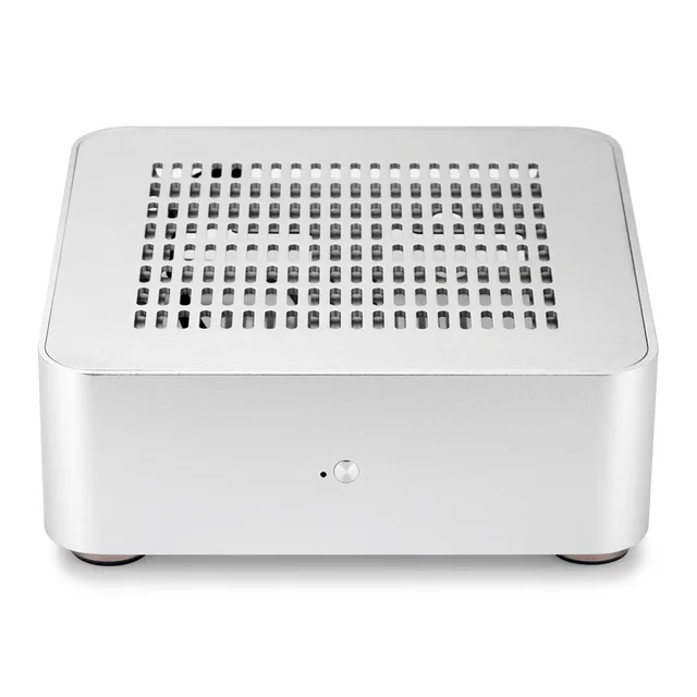 RGEEK L65S All Aluminum Chassis Small Desktop Computer Case PSU HTPC Mini itx pc with Power Supply 3