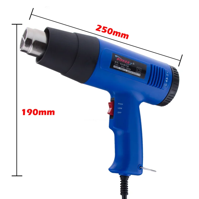 Temperature Adjustable Electronic Hot Air Heat Gun 1800W Hand Held Hot Gun AC 110V US Plug