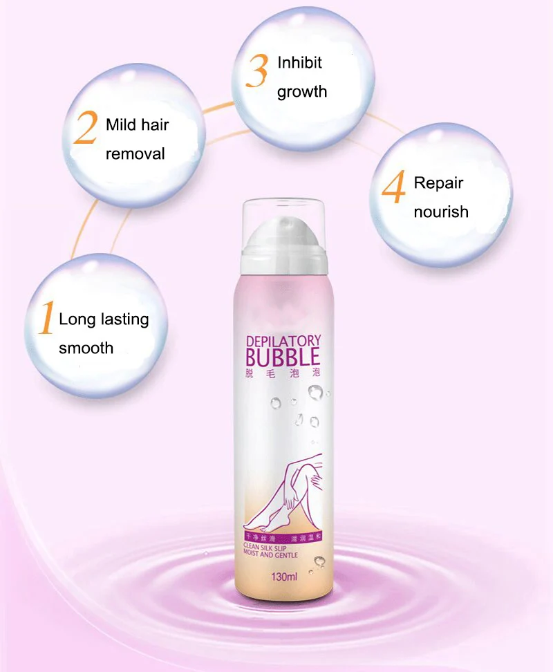 SprayAway Painless Hair Removal Cream Depilatory Cream Smooth Skin Boby Master Removal Cream Foam Mousse Dropshipping