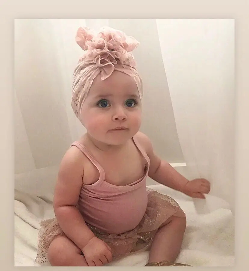 ruffle turban baby