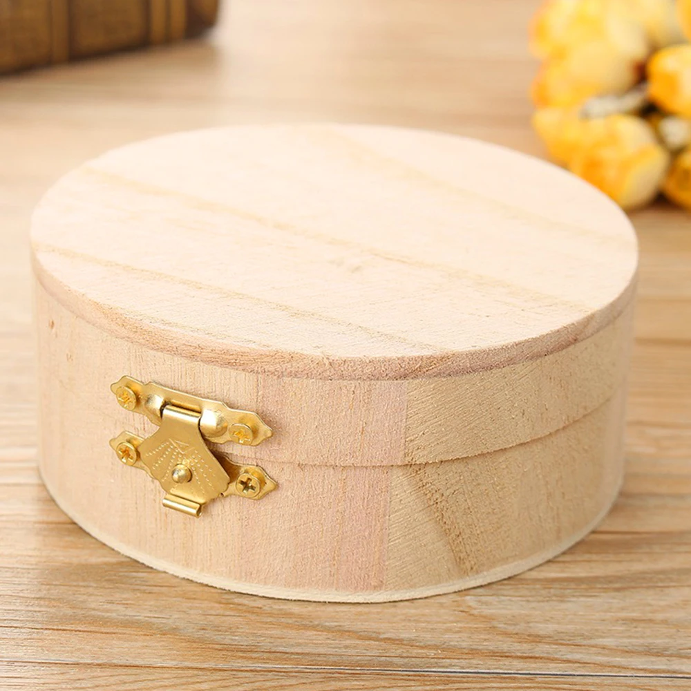 Новое поступление, Маленькая деревянная коробка zakka из натурального дерева с крышкой и замком, ювелирная коробка для хранения, свадебный стол, подарочная коробка