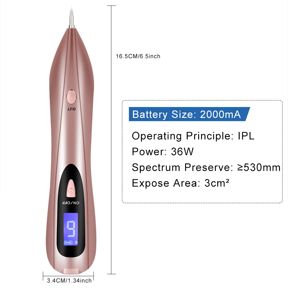 Уход за кожей lcd точка моль веснушки пятновыводитель машинка-карандаш для удаления татуировок красота кожи машина для лица бородавок тег татуировки Remaval лазерная ручка