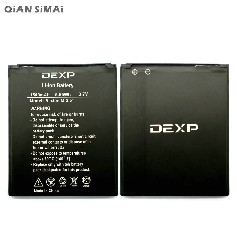 

QiAN SiMAi 1pcs 100% High Quality 1500mAh Battery For DEXP S Ixion M3 . 5" + Free shipping + Tracking Code