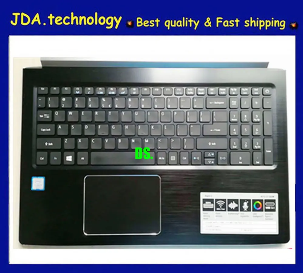 

wellendoff 95%new/orig palmrest topcase for Acer Aspire 5 A515-51 A515-51G upper cover US keyboard with touchpad