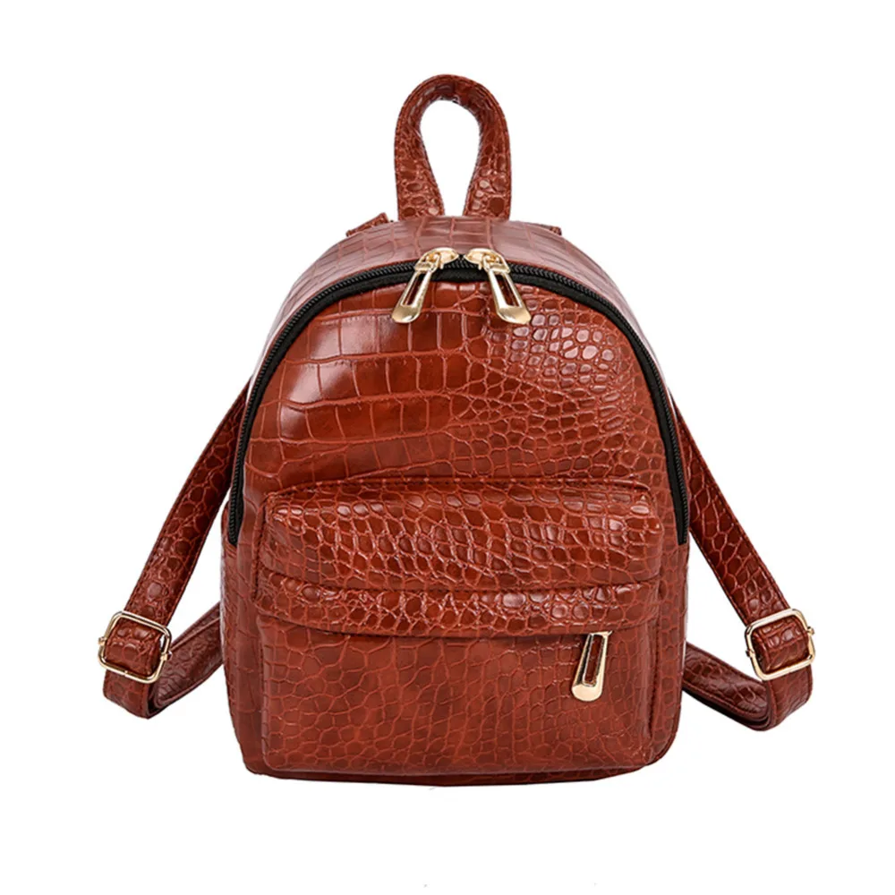 

2019 Women Backpacks Alligator Leather Backpacks Female school backpack women Shoulder bags for teenage girls Travel Back Pack
