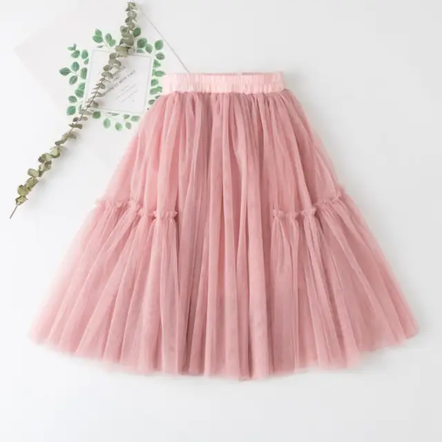Baby Toddler Teen Girl Skirts Children Clothes Girls Tutu Skirts Puff Princess Long Skirt Kids
