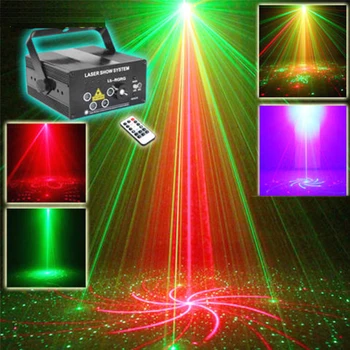 

5 Lens 80 Patterns RG Laser Stage Light BLUE LED DJ Show Effect Projector Light
