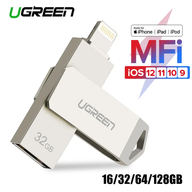 Special Price Ugreen USB Flash Drive USB Pendrive for iPhone Xs Max X 8 7 6 iPad 16/32/64/128 GB Memory Stick USB Key MFi Lightning Pen drive Special Price Ugreen USB Flash Drive USB Pendrive for iPhone Xs Max X 8 7 6 iPad 16/32/64/128 GB Memory Stick USB Key MFi Lightning Pen drive