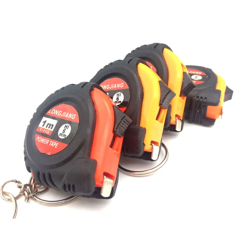 

2PCS Retractable Ruler Tape Measure Key Chain Mini Pocket Size Metric 1m/3.28Ft/39"