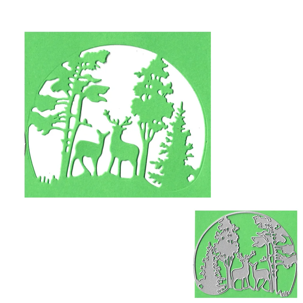 

Christmas Deer Tree Metal Cutting Die Stencil Template for Scrapbooking Embossing Paper Album Card Gift Decor Knife Punch Dies