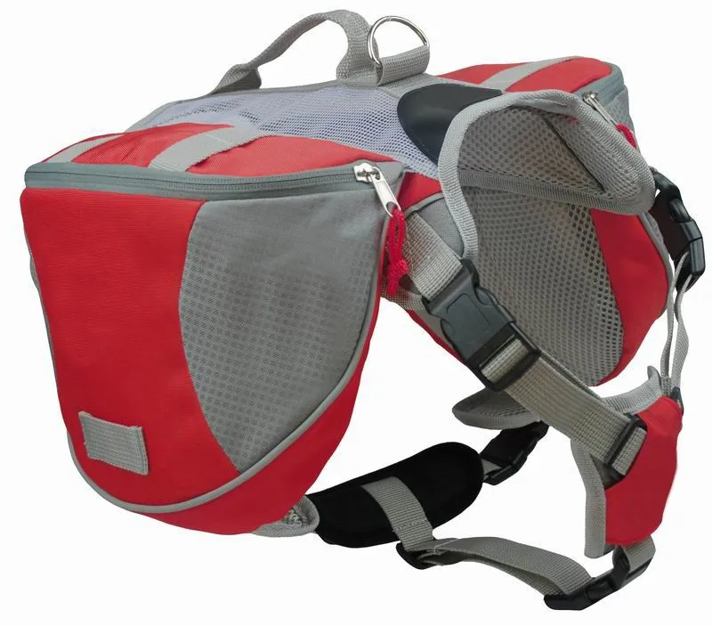 dog backpack red