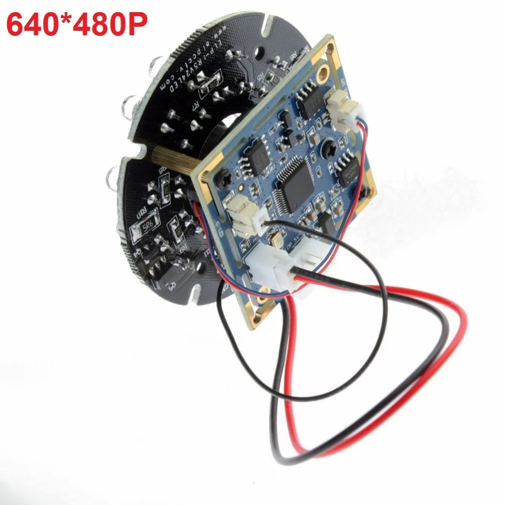 640*480P OV7725 IR cut & LED ночное видение инфракрасный широкоугольный мини cmos модуль