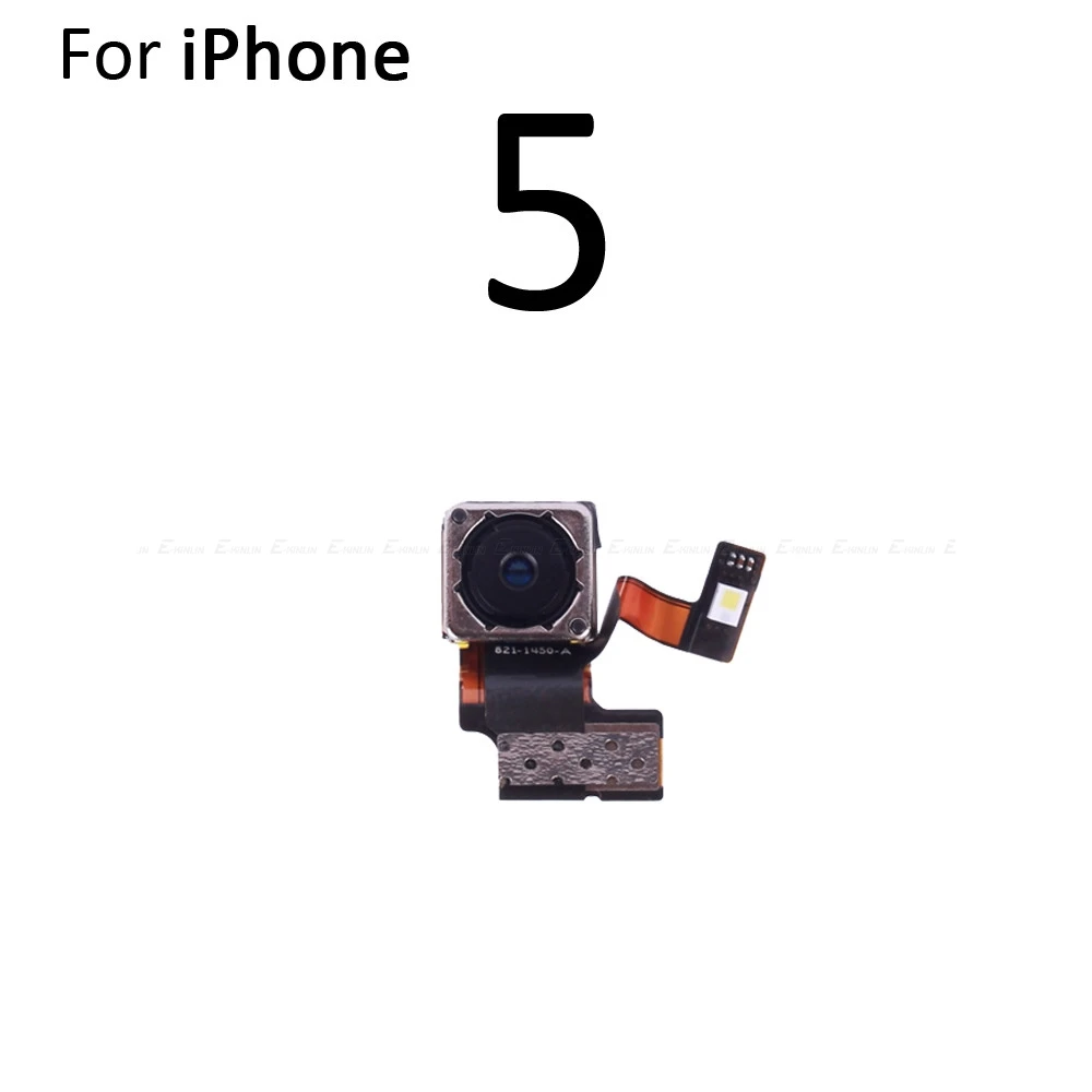 Новая задняя крышка для объектива Камера гибкий кабель, запчасти для ремонта для iPhone 4 4S 5 5S 5C SE 6S 6 Plus 7 главных Камера модуль