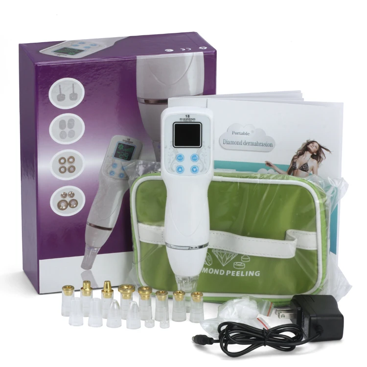 

Free shipping new design 8 levels gold matte head Diamond Peeling blackhead removal machine for face care beauty