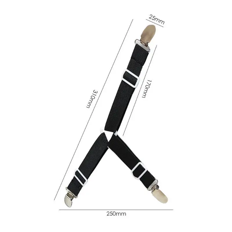 4 шт. застежки для простыни держатель для скатерти зажим для скатерти анти-движение полоса сильная эластичность растягивающийся отель
