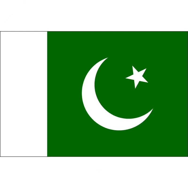 

90*150cm/60*90cm/40*60cm/15*21cm Pakistan National Flag For World Cup Olympic Games