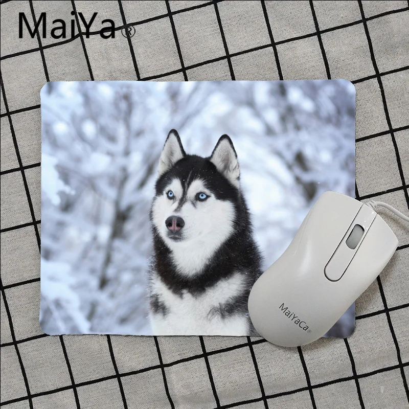 Maiya, высокое качество, собака хаски, животные, Нескользящие, прочные, силиконовые компьютерные коврики,,, игровой коврик для мыши
