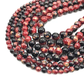 

Wholesale 6/8/10mm high quality glass loose spaced beads, jewelry bracelet necklace making DIY #05
