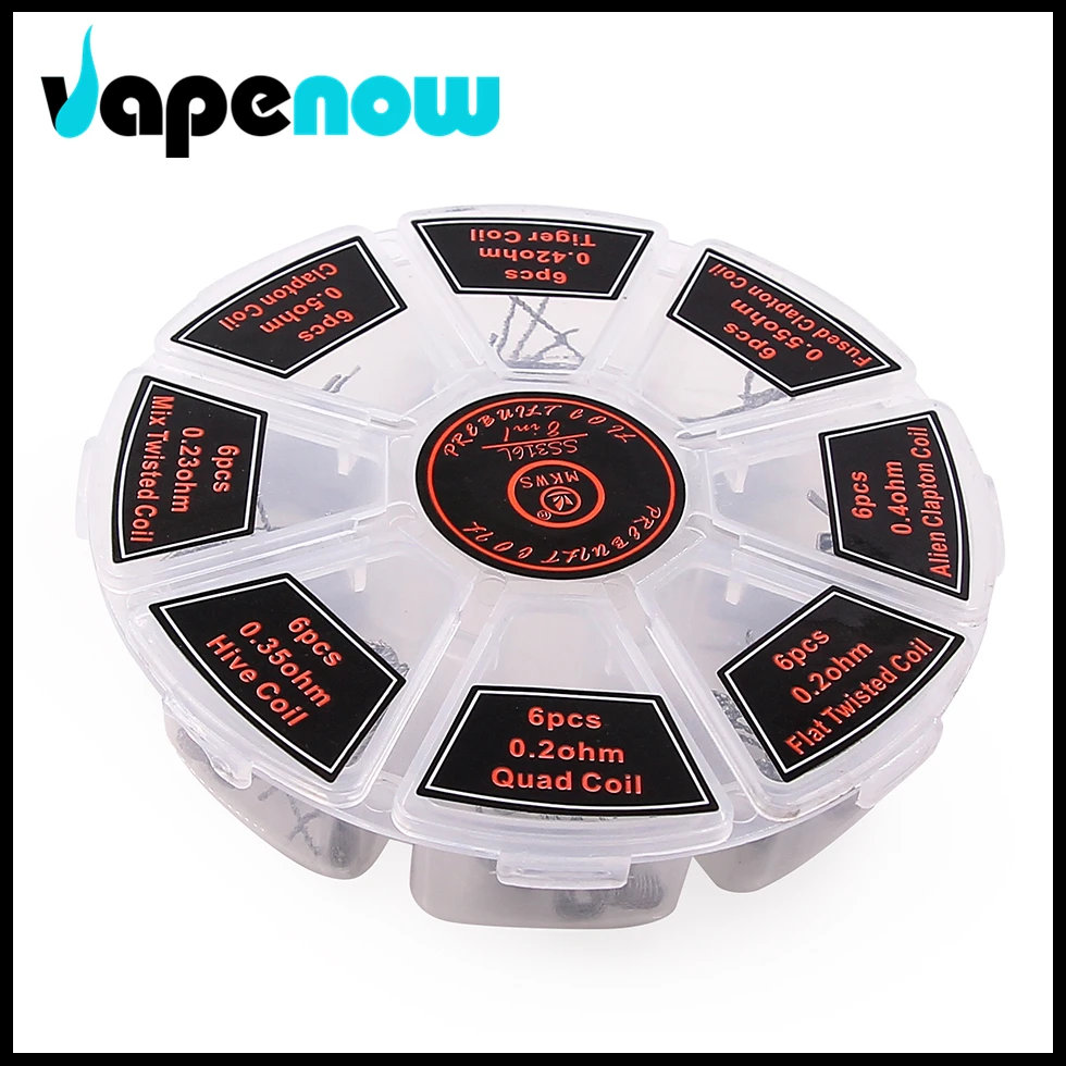 MKWS SS316L 8 in 1 Wire Box Electronic Cigarette Atomizer Tank RDA RBA RTA Wire Core Replacement Wire  (5)