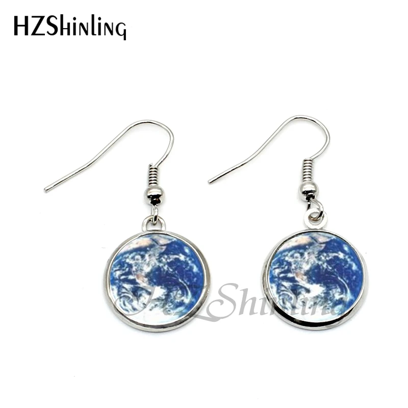 Женская винтажная стеклянная планета|globe earrings|art earringsglass globe earrings |