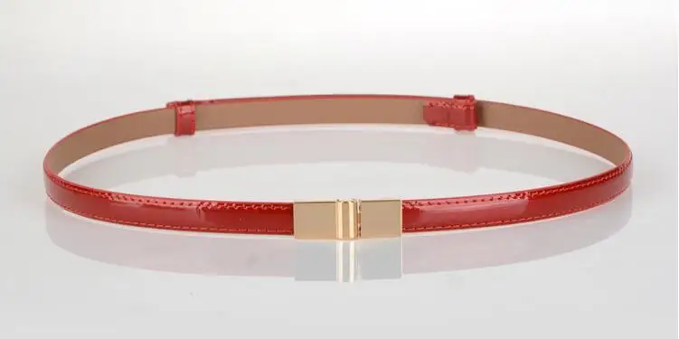 style 5 red Дизайн, тонкие ремни, регулируемый ремень, искусственная кожа, черное платье, широкие пояса, студенческие женские пояса, красный цветок, пряжка, квадратные подарки - Цвет: style 5 red