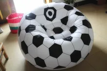 Fashion Football style Single leisure inflatable sofa with air pump