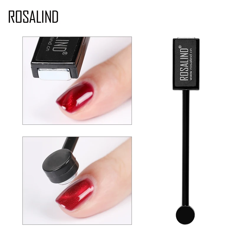 Магнитная палочка ROSALIND для ногтей "кошачий глаз", Гель-лак для ногтей, сделай сам, 3D магический эффект, изогнутая линия, Полоска, дизайнерский инструмент для маникюра
