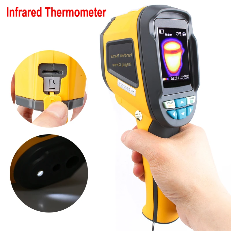 

Handheld Infrared Thermometer Thermal Imaging Camera HT-02D Portable Infrared Shoot Device Internal 4G Memory Card