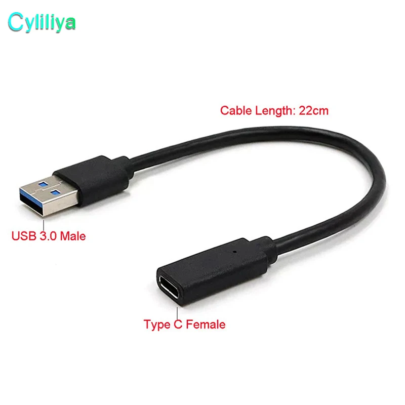 100USB 3,1 type C Женский к USB 3,0 мужской порт кабель с адаптером USB-C к разъему type-A конвертер для Macbook Android мобильного телефона