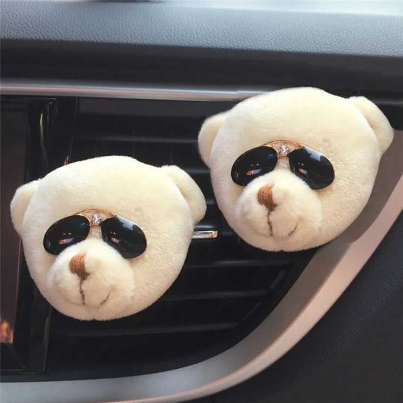 Car-styling WUPP Car Cute Funny Bear Air Outlet New Fragrant Perfume Clip Air Freshener Diffuser td1228 dropship - Цвет: A