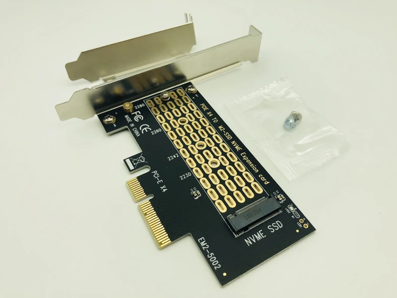 

NEW PCI-E PCI Express 3.0 X4 to M.2 NVMe M KEY NGFF SSD PCIE M2 Riser Card Adapter Support 2230 2242 2260 2280 Size