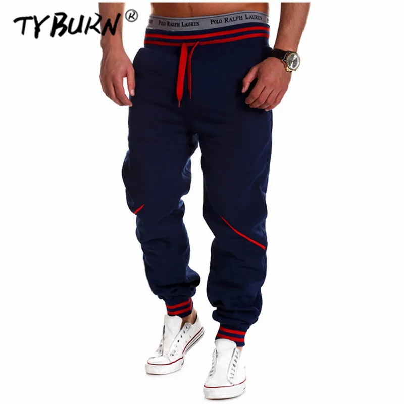 TYBURN новые мужские спортивные штаны осень зима мужские спортивные штаны для фитнеса бодибилдинга бегунов тренировочные брюки мужские повседневные брюки-карандаш