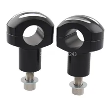 2 x Черная мотоциклетная кромка " 25 мм крепление стояка на руль Алюминиевый крейсер