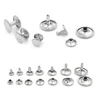 100 Sets 5/ 6/ 7/ 8/ 9/ 10/ 12/ 15 mm Metal Rivets Buttons Snaps Double-sided Rivets Luggage Nails Buckle Silver 3