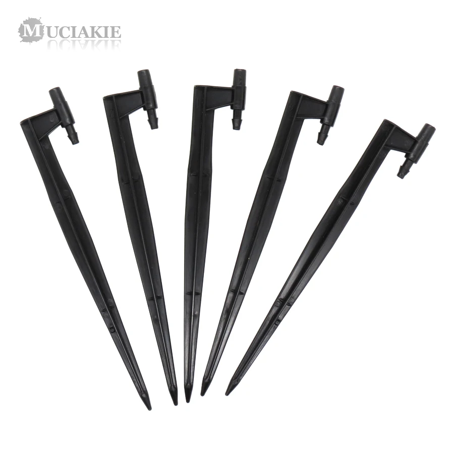 

MUCIAKIE 10PCS 20cm Pin Holder for Garden Sprinkler Spray Micro Drip Irrigation Stand Support Connect 1/4'' Hose Watering Bonsai