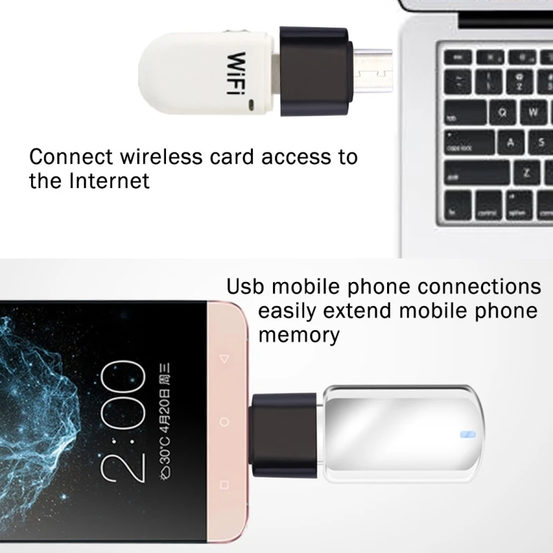 Пластиковый адаптер USB Type C папа 2 0 мама для передачи данных OTG Galaxy S8 и + / LG G6 Huawei