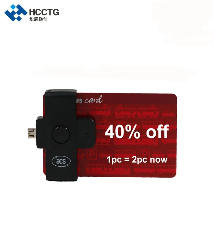 

Micro USB PocketMate II Mobile EMV Android Tablet Smart Card Reader ACR38U-ND
