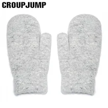Brand New Knitted Wool Gloves For Women Men Winter Gloves Female Male Thick Cotton Hand Warmer Thick Knit Gloves